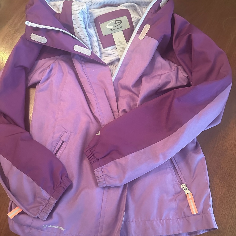 Champion Kids Raincoat in Purple and Lavender girls medium
